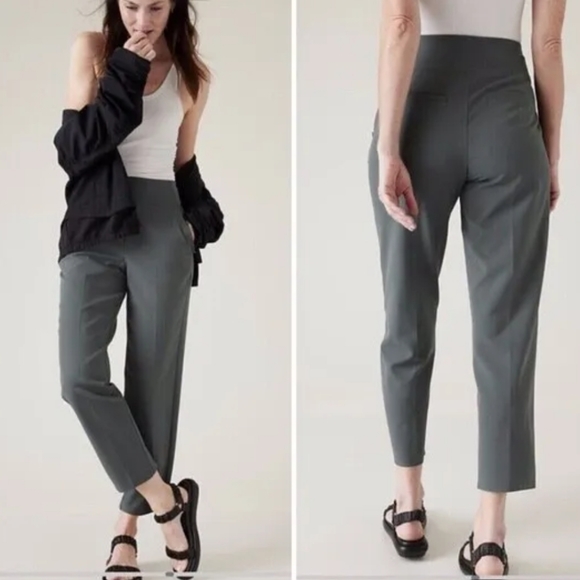 NWT Athleta Endless Pant Bali Green Size 18 - Picture 4 of 9